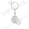 Okrągły brelok z żetonem Flat Ring