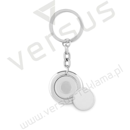Okrągły brelok z żetonem Flat Ring