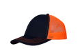 Klasyczna czapka typu trucker z kontrastowym szwem na daszku