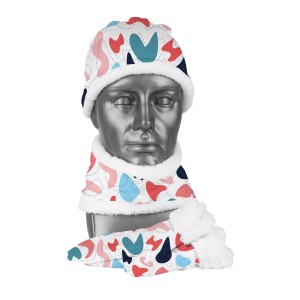 Komplet zimowy (czapka, chusta, rękawiczki)
