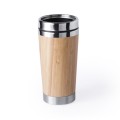 Kubek podróżny 450 ml z bambusowym wykończeniem