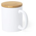 Kubek ceramiczny 370 ml z bambusową pokrywką