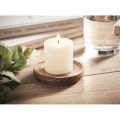 Waniliowa świeczka z drewnianą podstawką Pentas