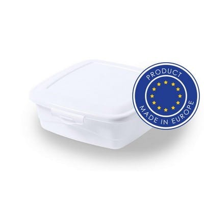 Plastikowe pudełko śniadaniowe wyprodukowane w Europie