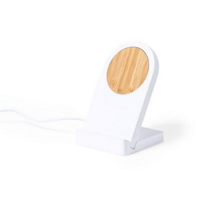 Bezprzewodowa ładowarka ekologiczna 10W z bambusową wstawką 