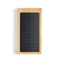Power bank z bambusa z ładowarka słoneczną 