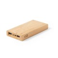 Power bank z bambusa z ładowarka słoneczną 