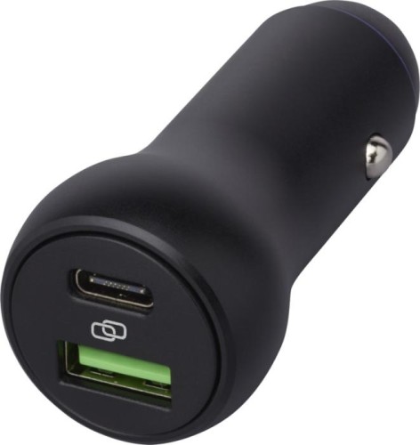 Podwójna ładowarka samochodowa - 55 W USB-C/USB-A