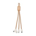 Korkowy kabel 3-w-1  Cabie