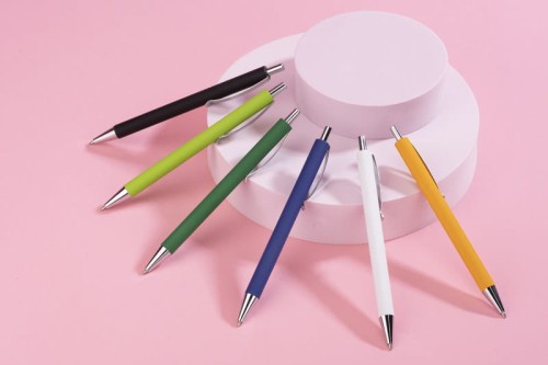 Gumowany długopis metalowy Novi