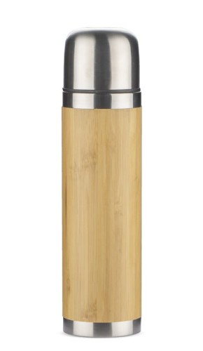 Termos wykończony naturalnym bambusem Bambi 500 ml