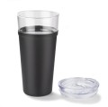 Kubek szklany z przykrywką Glatt 428 ml