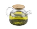 Dzbanek szklany z bambusową pokrywką Bollito 1100 ml