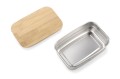 Duży lunchbox ze stali nierdzewnej z pokrywką Tore 620 ml