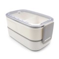 Pudełka śniadaniowe 2 szt., 2x700 ml, sztućce  Cash