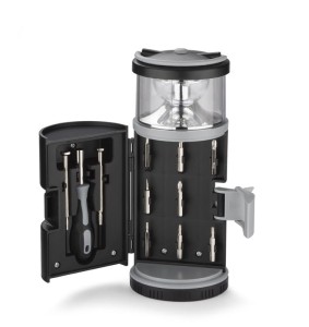 Zestaw narzędzi z lampką kempingową Barto