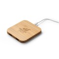 Bambusowa ładowarka indukcyjna z hubem USB Dalton 15W