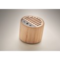 Głośnik bluetooth w bambusowej obudowie Round Lux