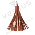 Brelok z 2 kablami ładującymi Tassel