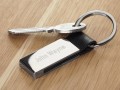 Brelok premium z metalu i skóry naturalnej