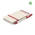 Notes A6 z kartonów po mleku z długopisem