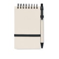 Notes A6 z kartonów po mleku z długopisem