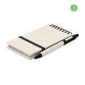 Notes A6 z kartonów po mleku z długopisem