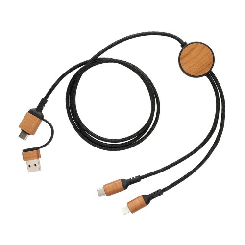 Kabel do ładowania 6 w 1 Ohio -plastik z recyklingu