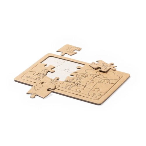 Zestaw puzzli z kartonu z recyklingu