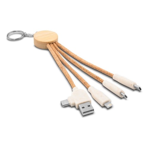 Korkowy kabel do ładowania 5w1