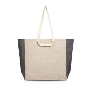 Torba bawełniana z recyklingu z dnem i bokami 190g/m2