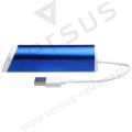 Aluminiowy 4-portowy hub USB/podstawka na telefon