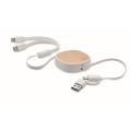 Zwijany kabel z bambusowym elementem Togobam