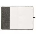 Notes A5 z okładką z filcu RPET Feltbook