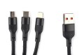 Kabel USB 3 w 1 FAST do szybkiego ładowania i transferu danych