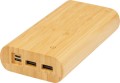 Powerbank Tulda o pojemności 20,000 mAh wykonany z bambusa