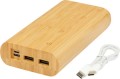 Powerbank Tulda o pojemności 20,000 mAh wykonany z bambusa