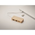 Bambusowy hub z portem USB-C Hubbam