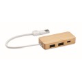 Bambusowy hub z portem USB-C Hubbam