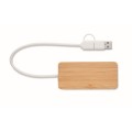 Bambusowy hub z portem USB-C Hubbam