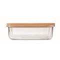 Szklany lunchbox z korkową pokrywką Canoa