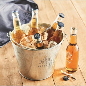 Metalowy kubełek na piwo lub wino Bucky