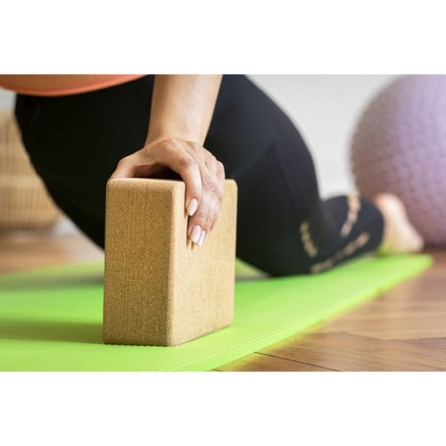 Kostka do jogi z korka Asana