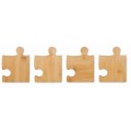 Zestaw 4 podkładek w kształcie puzzli Lepy