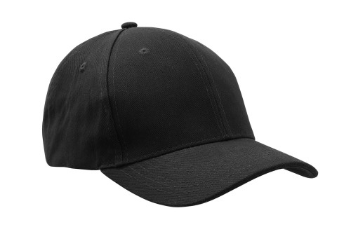 Czapka z grubej, drapanej bawełny z plastikowym zapięciem