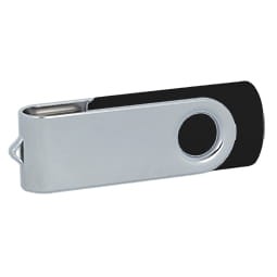 Pendrive obrotowy z metalu i plastiku