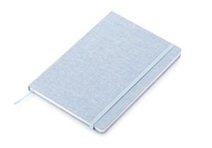 Notes A5 z okładką z recyklingowanej bawełny i kartkami z papieru z recyklingu