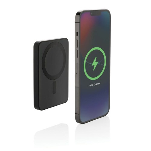 Magnetyczny bezprzewodowy power bank 5000 mAh Magnetix z plastiku z recyklingu