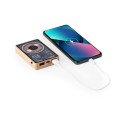 Magnetyczny bezprzewodowy bambusowy power bank 5000 mAh z ładowarką bezprzewodową 15W