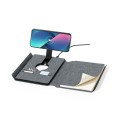 Wielofunkcyjny notatnik RPET A5 z magnetyczną ładowarką bezprzewodową 10W i power bankiem 5000 mAh